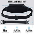 thumbnail image 4 of WATERFLY Unisex Lightweight Running Hiking Jogging Nylon Fanny Pack Waist Bag-Black, 4 of 7