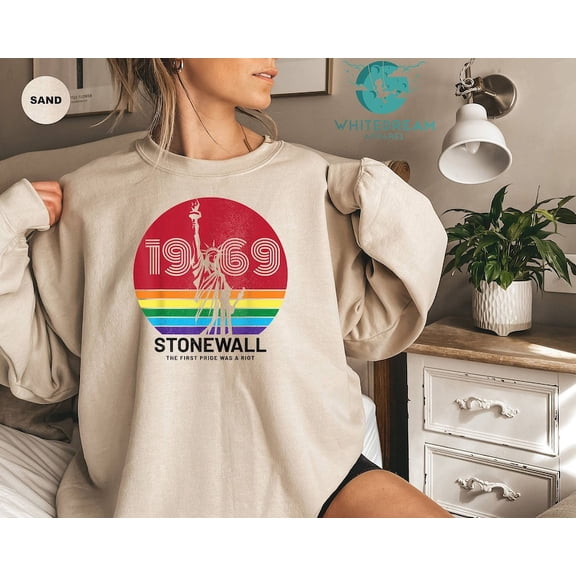 The First Pride Was A Riot Shirt, 1969 Stonewall Shirt, Pride Sweatshirt, Rainbow Flag Shirt, Liberty Shirt, Riot Shirt, Equal Rights Shirt