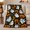 Webs and Stars, variant on Cute Halloween Ghosts with Pumpkins Moons Stars and Spiderwebs, Playful Black Kawaii Art, Happy Pumpkin Motif Cozy Flannel Blanket, Halloween Gift for Kids Room Home Decor