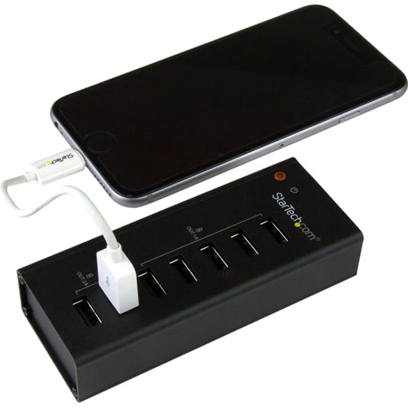 StarTech.com 7 Port Dedicated USB Charging Station (5 x 1A, 2 x 2A), Standalone Multi-Port USB Charger - image 4 of 7