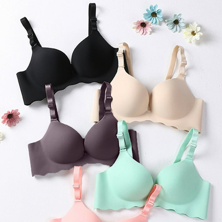 Women Seamless Bra Sexy No Wire Push up Underwear Girls Students Breathable  Thin 3 Colors Bras - China Lingrie and Underwear price