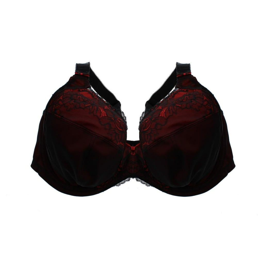 Elomi Elomi Bras Womens Anushka Mesh LaceTrim Plunge Bra Walmart