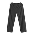thumbnail image 4 of SGMVNU Women's Warm Pajama Sleep Pants Elastic High Waisted Soft Comfy Fuzzy Loungewear Bottoms Sleepwear(Black, L), 4 of 4