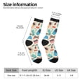 thumbnail image 6 of Uemuo Playing Video Games Pattern Women's Crew Socks, Soft Durable Breathable Moisture-Wicking with Odor Control Cotton socks, 6 of 9