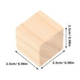 thumbnail image 2 of OUNONA Beige Wooden Cubes for Home Creativity and Relaxation 100Pcs, 2 of 7