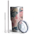 thumbnail image 2 of 30oz Pioneer Flower Tumblers Stainless Steel Tumbler with Lid and Straw,Vacuum Insulated Double Wall Travel Tumbler Cups Mug with Cleaning Brush for Coffee,Tea, 2 of 7