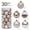 30PCS/6cm/E, variant on IGEED 30Pcs Christmas Balls Ornaments,6cm/2.36 Inch Shatterproof Christmas Bulbs with Strings Hanging Ball for Holiday Wedding Party Christmas Decorations