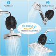 thumbnail image 3 of Shower Filter For Hard Water, 25 Stage Shower  Filter For Removing Chlorine And Fluoride, Water Filter For Shower , Improve Your  Hair  , Matte Black, 3 of 6