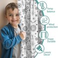 thumbnail image 3 of Blackout Kids Curtains,White Witchcraft Sun Moon Snake Pattern Childrens Insulated Curtains Set Of 2,Bedroom Essentials,Toddler Room Decor 42x54in(106x137cm), 3 of 5