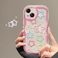 thumbnail image 3 of Pink Peach Cherry Cover For Samsung Galaxy A54 A34 A51 A53 A32 A52 A32 A73 S23 Ultra S20 FE S21 Plus Soft TPU Flower Wavy Case, 3 of 5