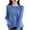 Blue 1, variant on UAMVSH Sweaters for Women Trendy Long Sleeve Crew Neck Sweaters Soft Lightweight Knitted Tops Casual Solid Color Basic Pullover(Large,Beige 1)