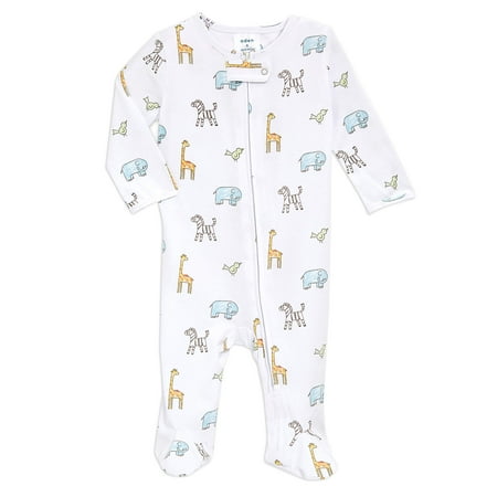 

aden + anais Baby Comfort Knit Footie One Piece - Onesie Footie Pajamas for Babies - Newborn & Infant Long Sleeve Union Suit - Super Soft Cotton Muslin Footie PJ’s Jungle Jammin 0-3M