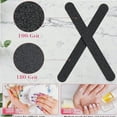 thumbnail image 4 of Professional 200 Pcs Nail Files, 100/180 Grit, Double Sided Emery Board for Acrylic and Natural Nails, Black Nail Buffer Files for Home and Salon, 4 of 4