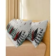 thumbnail image 5 of Christmas Tree Throw Pillow Cover,Winter Xmas Tree Snowflake Rustic Texture Rectangle Decorative Pillow Case Protector Soft Cushion Cover Lumbar Pillowcase for Couch Sofa Bedroom Car Decor 20x54 Inch, 5 of 8