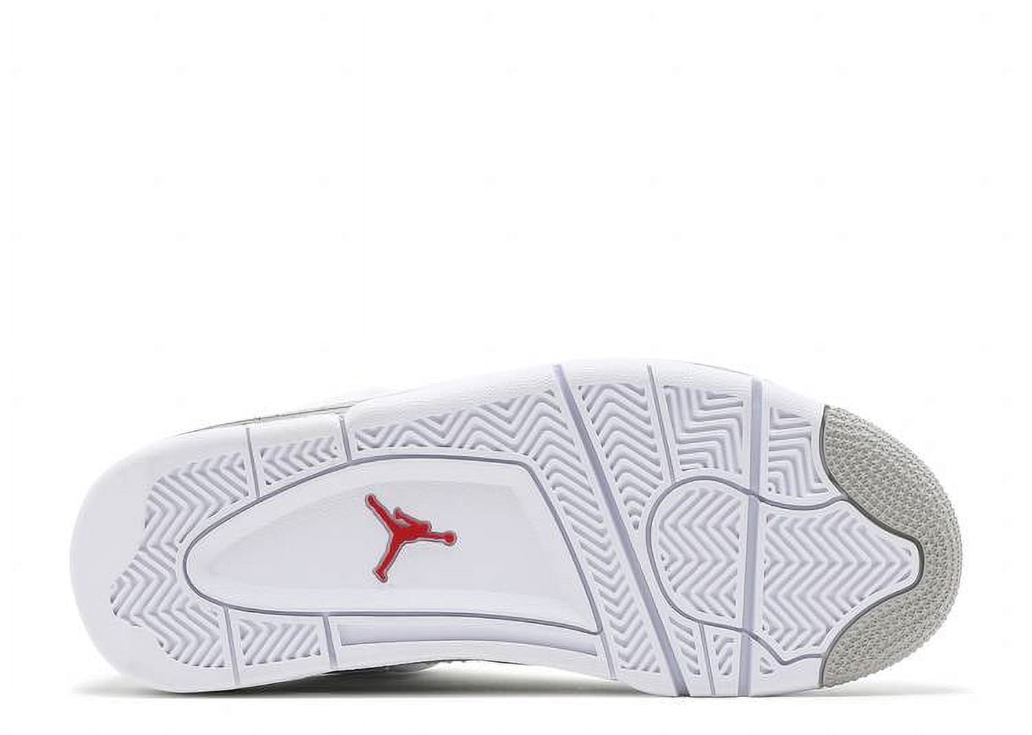 Jordan 4 Retro 2021‎ White Oreo Basketball Shoes DJ4699-100 Men’s Sz 8 Nike Air Jordan 4 GS 7y 8.5W White Oreo 2021 DJ4699-100  main image 4