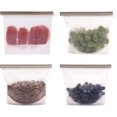 thumbnail image 4 of baomifa-2 Sac de Rangement Alimentaire en Silicone Réutilisable Moyen et 2 Grands, Lot de 4 Sacs de Conservation des Aliments, Récipient Hermétique, Sac de Cuisson Écologique Polyvalent pour Fruits Légumes Viande, 4 of 4