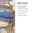 thumbnail image 3 of Lake Tahoe, California, Winter Views Birch Wood Wall Sign (6x9 Rustic Home Decor, Ready to Hang Art), 3 of 5