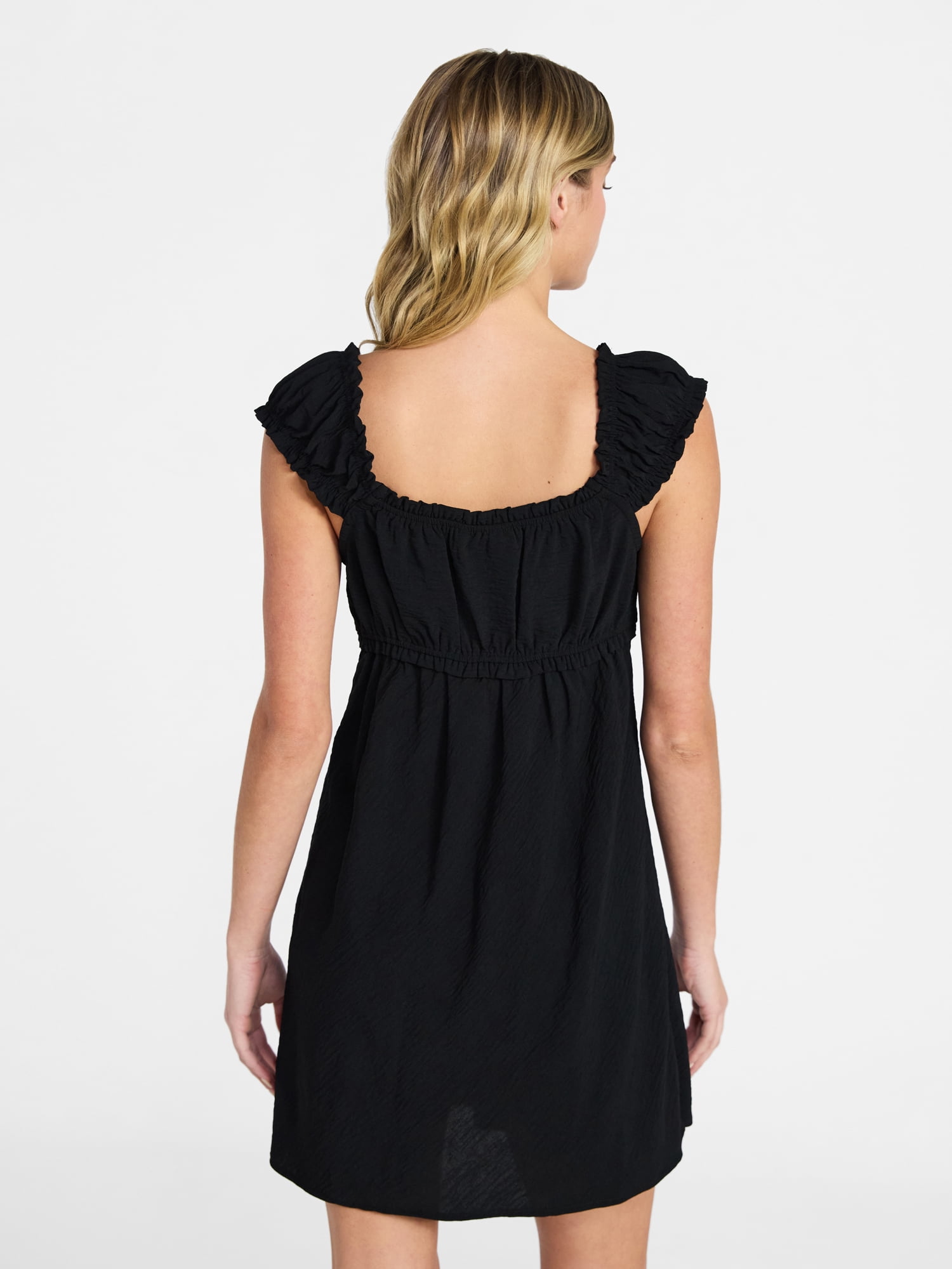 No Boundaries Fit and Flare Mini Dress with Short Sleeves, Women's XXS-XXL
