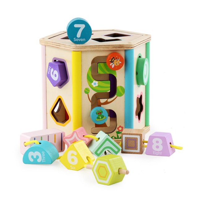 Vogacara Caja de inteligencia a juego con forma multifunción, juguetes de ensamblaje, bloques de construcción educativos para la primera infancia para Juguetes Educativos No.2 Vogacara FN003401-02