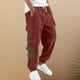 thumbnail image 2 of Pantalones cargo para hombre para exteriores - Estilo jogger de pana - Poliéster, bolsillos utilitarios, tallas S-XXL, 2 of 6