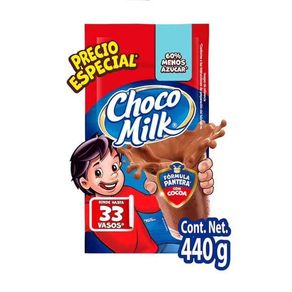 Chocolate en polvo Choco Milk 60% menos azúcar 440 g