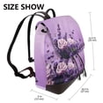 thumbnail image 2 of Balery Lavender Roses Arrangement Mochila de Cuero para Mujeres, Gran Capacidad, Bolsa de Viaje Multifuncional, Mochila de Cuero y Bolsa de Hombro para Mujeres, 2 of 4