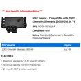 thumbnail image 2 of MAP Sensor - Compatible with 2002 Chevy Silverado 2500 HD 6.6L V8, 2 of 2