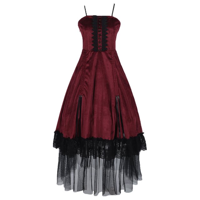JMKQLZ Jupe Médiévale Rétro pour Femmes avec Ceinture Contrastante et Manches Bouffantes, Grande Jupe, Robe à une Épaule