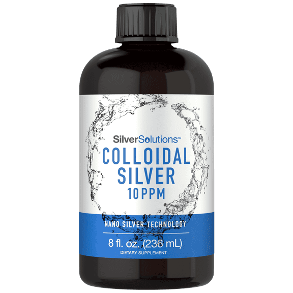 Colloidal Silver | 10 PPM | 8 oz (236 mL) | Nano Silver Technology Solutions | by Carlyle