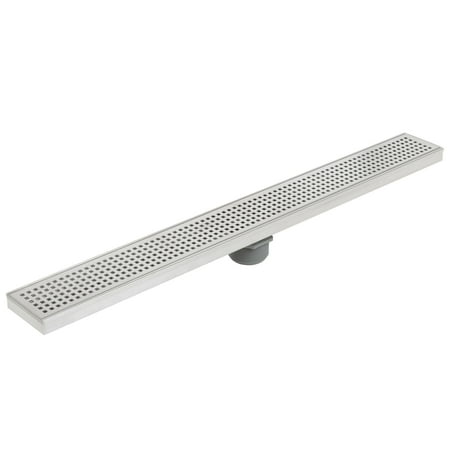 Miseno MNO36LD 36 in. Pattern Grate Linear Shower Drain  Stainless Steel