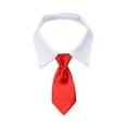 thumbnail image 1 of Gato Perro Collar Pajarita Algodón Mascota Corbata formal para fiesta de boda (Rojo S) JShteea  Libre de BPA, 1 of 4