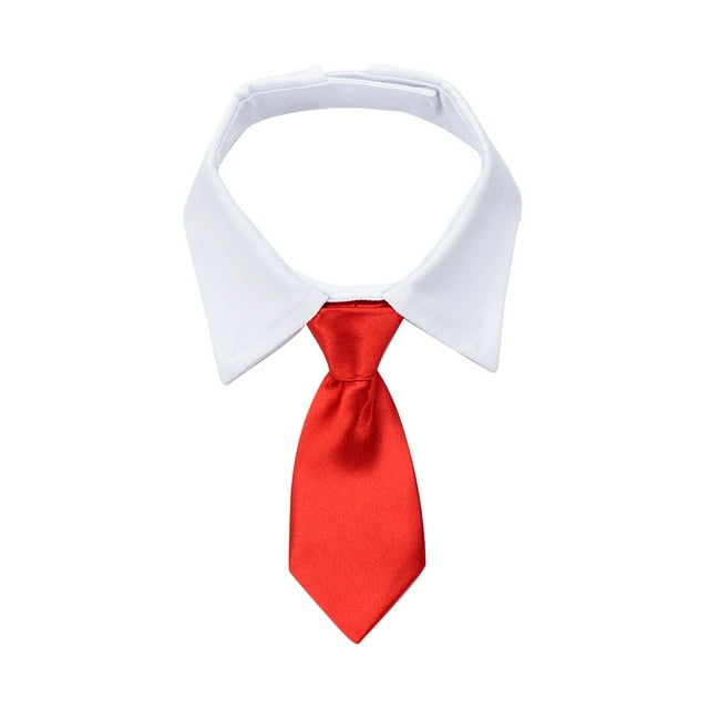 Gato Perro Collar Pajarita Algodón Mascota Corbata formal para fiesta de boda (Rojo S) JShteea Libre de BPA