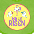 thumbnail image 4 of Inktastic He is Risen for Easter Boys or Girls Baby Bib, 4 of 4