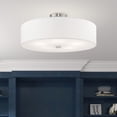thumbnail image 2 of Livex Lighting Meridian 9" 5-Light Metal & Fabric Semi Flush in Brushed Nickel, 2 of 13