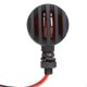 thumbnail image 3 of Pair Motorcycle Turn Signal Light with Grill Cover 3 Wires Retro 10mm Installing Hole Universal Replacement, 3 of 5