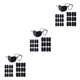 thumbnail image 2 of Vogacara Parche de ojo perezoso para niños, 24 Uds., accesorios correctivos no tejidos negros, visera, parches para ambliopía flexibles, Kit Type1, 2 of 6