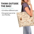thumbnail image 2 of Disketp Coffee Time Bolsa Tote Estampada para Mujer, Bolso de Hombro y de Mano para Compras y Viajes, 2 of 8