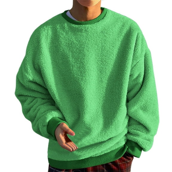 Afdoent Sweatshirts For Men Pullover Long Sleeve Crewneck Casual Athletic Top For Streetwear Gym Workout Comfortable Comfortable