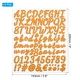 thumbnail image 2 of Unique Bargains Alphabet Letters Numbers Stickers, Self Adhesive Cursive, Orange 6 Sheets, 2 of 6