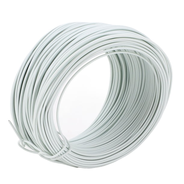 Alambre De Hierro Galvanizado, Alambre Redondo Recubierto De PVC 0.9 40m, Alambre Flexible Fuerte Para Varios Proyectos, Alta Ductilidad, Longitud Personalizable, Superficie