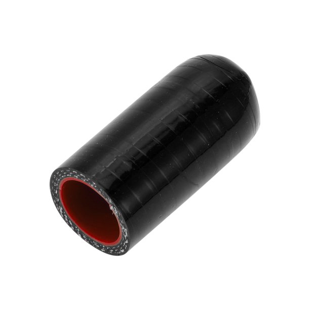 Ofertas Únicas 1 Pcs 50mm Longitud 20mm/0.79" ID Negro Rojo Tapa de Extremo de Manguera de Silicona de Caucho para Automóvil Tapa de Blanqueo Reforzada de Silicona para Tubo de Derivación Universal