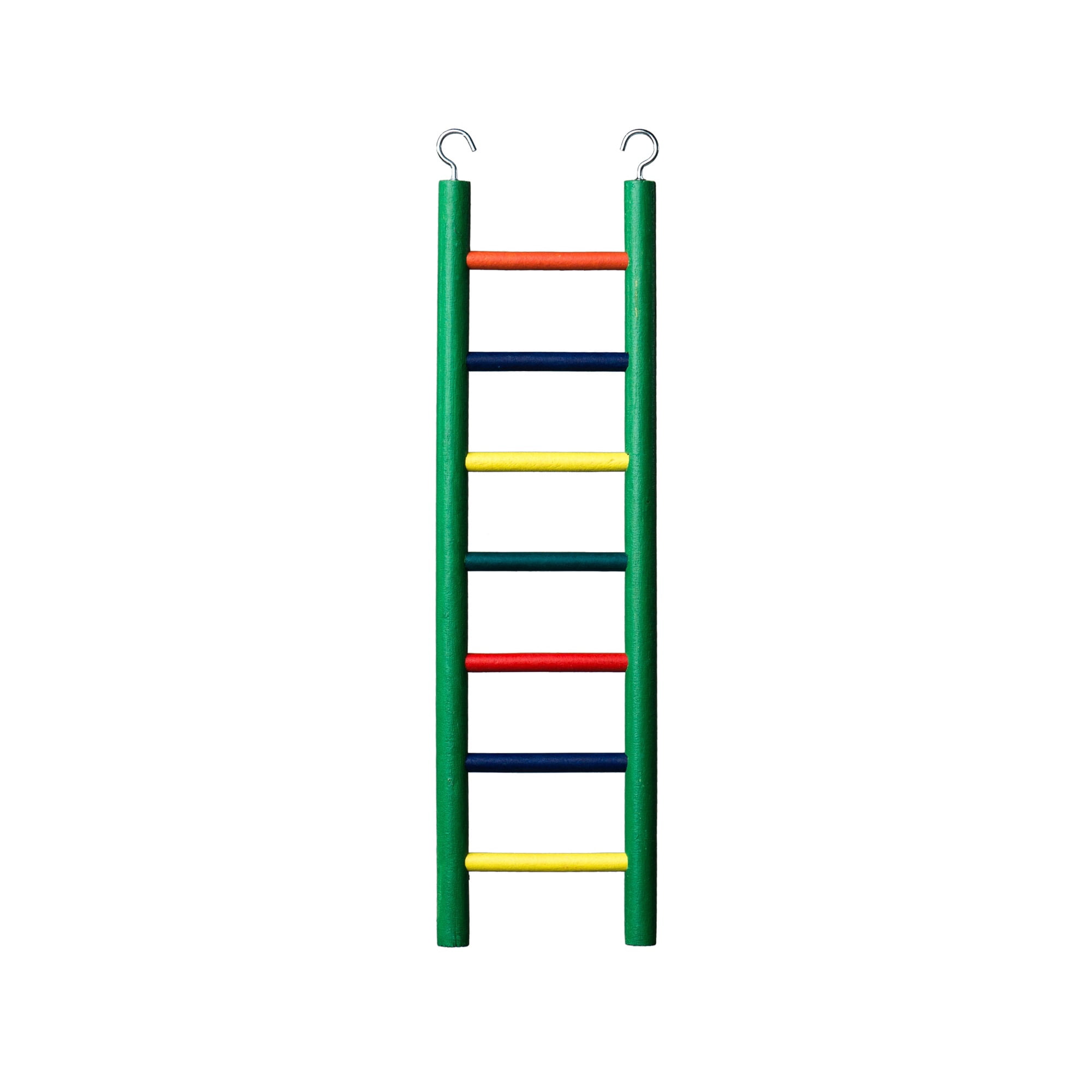 Prevue Pet Products Carpenter Creations 7 Rung Solid Wood Ladder - Multicolor - 15 in
