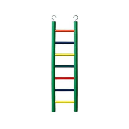 Prevue Pet Products Carpenter Creations 7 Rung Solid Wood Ladder - Multicolor - 15 in