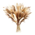 thumbnail image 2 of Decoración de pasto pampa falso con colas de conejo, 38-43 cm, beige, tallos de seda y metal, centro de mesa boho para bodas y hogar, paquete de 1, 2 of 6