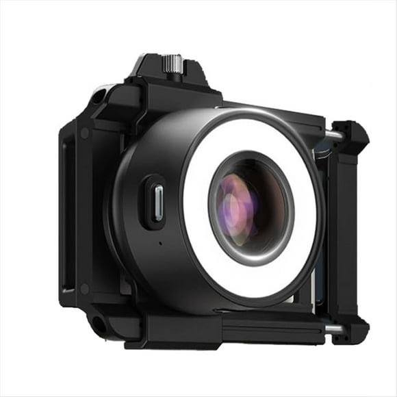 Lente Macro con Zoom de 120 X para Todos los Teléfonos Celulares, Lente de Microscopio de Bolsillo con Luz para Selfies, Lente de Fotografía Macro para Teléfonos Celulares.