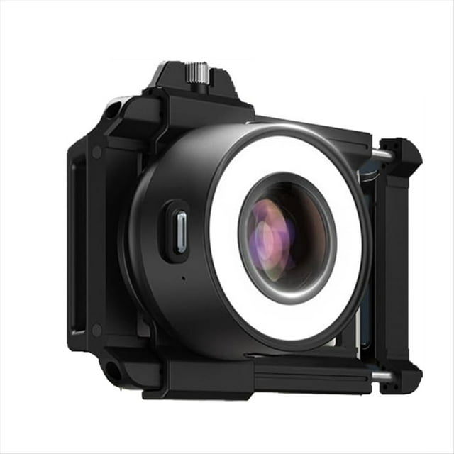 Lente Macro con Zoom de 120 X para Todos los Teléfonos Celulares, Lente de Microscopio de Bolsillo con Luz para Selfies, Lente de Fotografía Macro para Teléfonos Celulares.