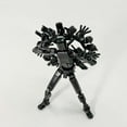 thumbnail image 4 of Lucky Robot 13 Action Figure, Dummy Titan Lucky 13 Action Figure, Articulated T13 Desktop Decoration,accessories Best Birthday Festival Gift Black, 4 of 4