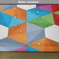 thumbnail image 6 of Ambesonne Colorful Place Mats Set of 4, Retro Mosaic Triangle, Standard Size, Multicolor, 6 of 6