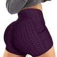thumbnail image 2 of DHFJKG High Waisted Yoga Shorts For Womens With Pockets Solid Color Workout Tight Shorts Athletic Wear, 2 of 7