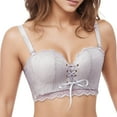 thumbnail image 2 of Everyday Bras for Women Women Bras Pack Running Bras Workout Sports Bra for Women Bra to Make Look Smaller Padded Bra No Underwire Athletic Bras Women's Sports Bra 2 Cup Push up Bra Sports Grey 38, 2 of 3